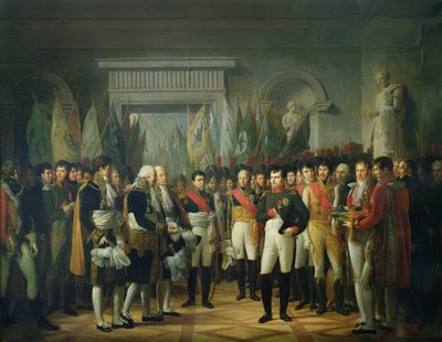 Napoléon Ier (1769-1821) recevant les députés du Sénat conservateur au Palais Royal de Berlin, 19 novembre 1806 - Rene Theodore Berthon